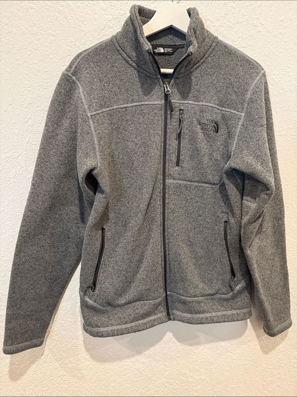 The North Face Men’s Gray Full-Zip Fleece Jacket